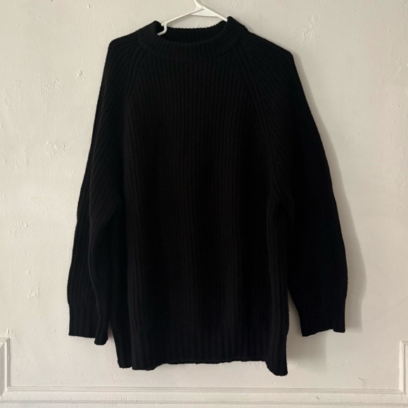 Prada Black Cable knit oversized sweater - Picture 1 of 6